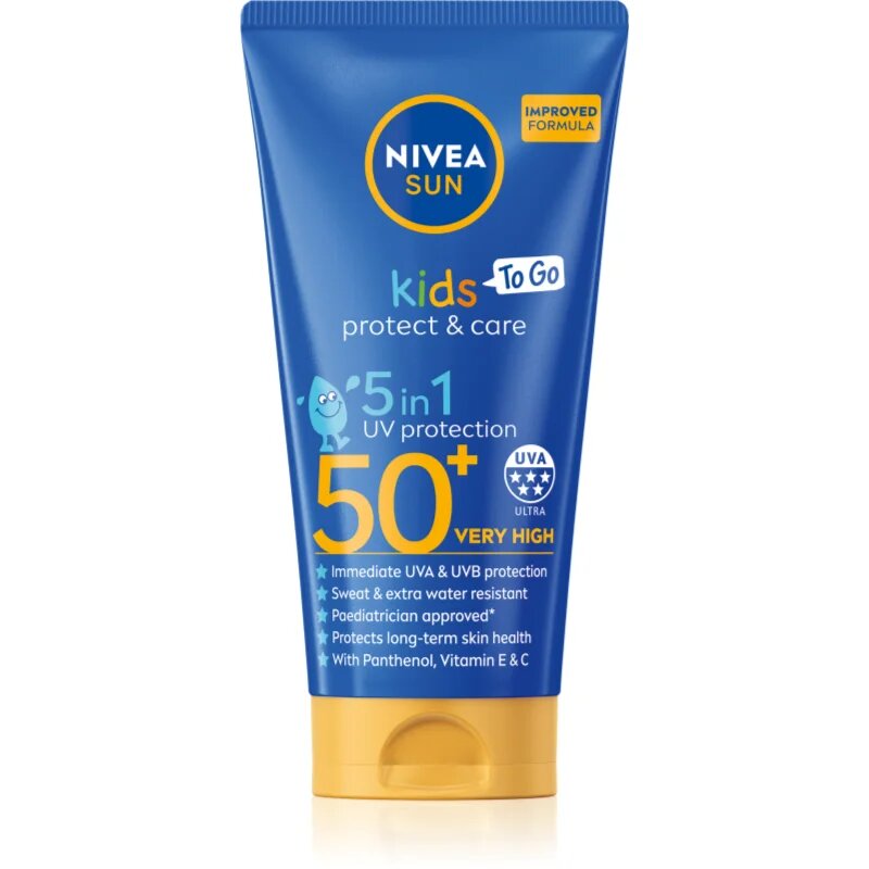 Nivea SUN Kids детско мляко за тен 5 в 1 SPF 50+ 50 мл.