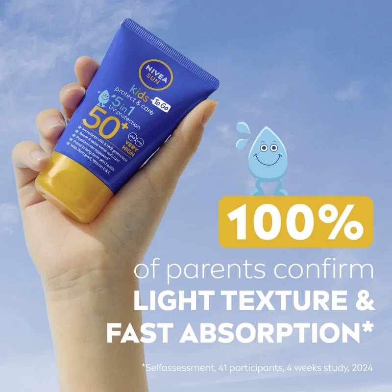 Nivea SUN Kids детско мляко за тен 5 в 1 SPF 50+ 50 мл.