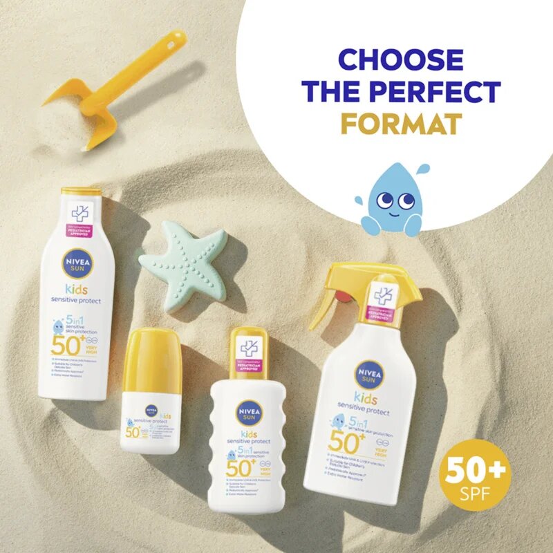 Nivea SUN Kids детско мляко за тен SPF 50+ 200 мл.