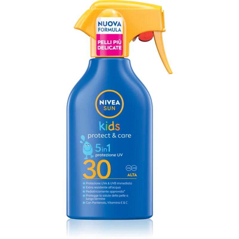 Nivea SUN Kids слънцезащитен спрей за деца 5 в 1 SPF 30 250 мл.