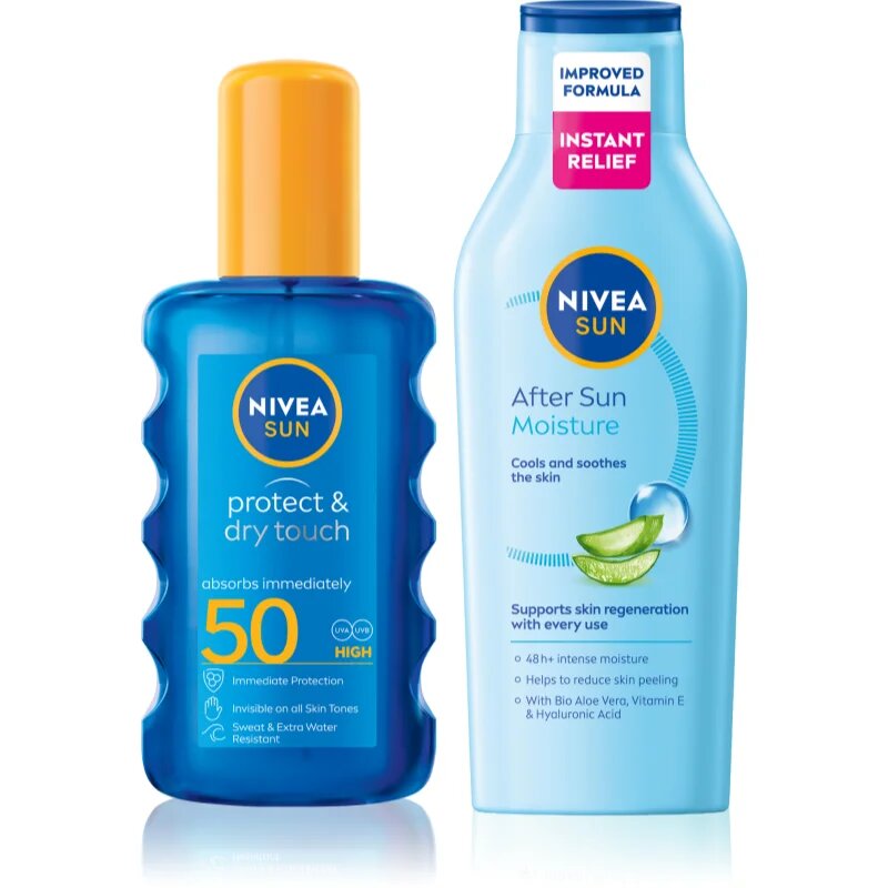 Nivea SUN комплект при излагане на слънце