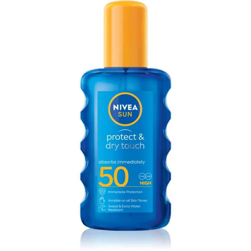 Nivea SUN Protect & Dry Touch невидим спрей за тен SPF 50 200 мл.