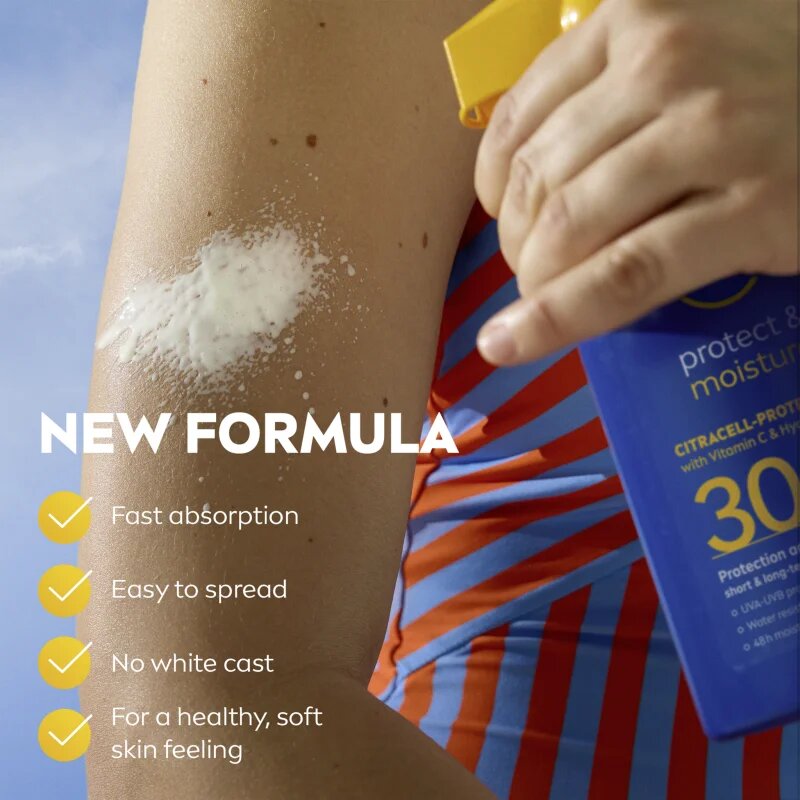 Nivea SUN Protect & Moisture слънцезащитен хидратиращ спрей SPF 30 270 мл.
