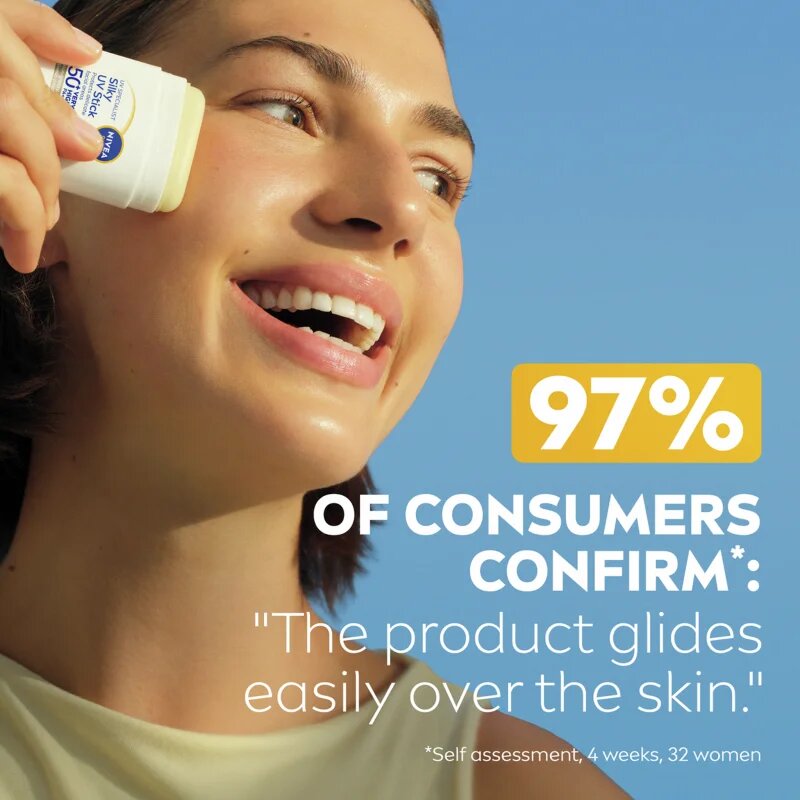 Nivea SUN Silky UV Stick слънцезащитен крем в стик SPF 50+ 15 гр.