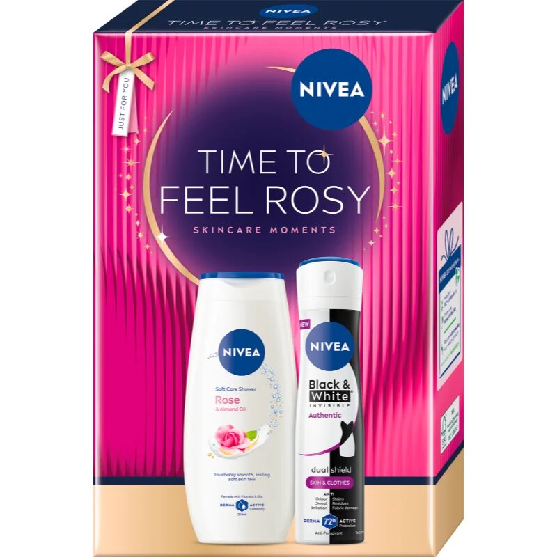 Nivea Time to Feel Rosy подаръчен комплект за тяло