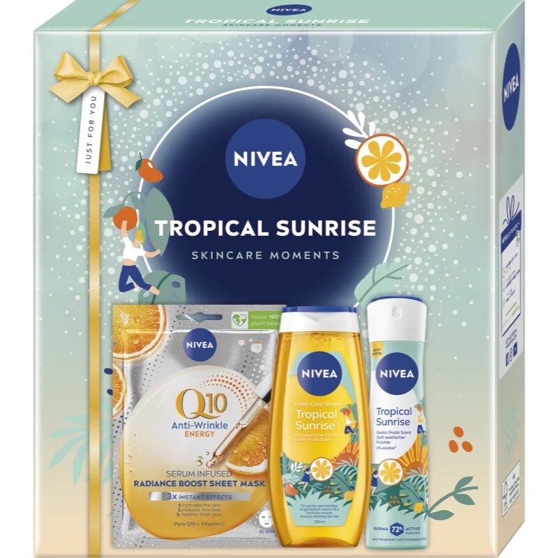 Nivea Tropical Sunrise подаръчен комплект за тяло и лице