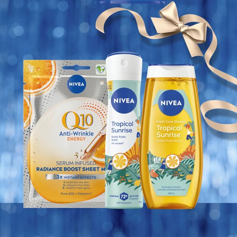 Nivea Tropical Sunrise подаръчен комплект за тяло и лице