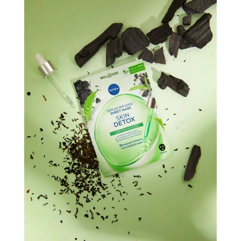 Nivea Urban Skin Detox почистваща и детоксикираща маска с активен въглен 1 бр.