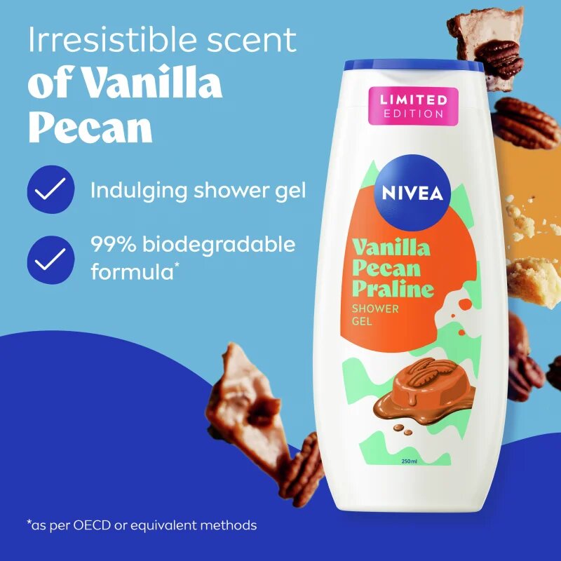 Nivea Vanilla Pecan Praline душ гел 250 мл.