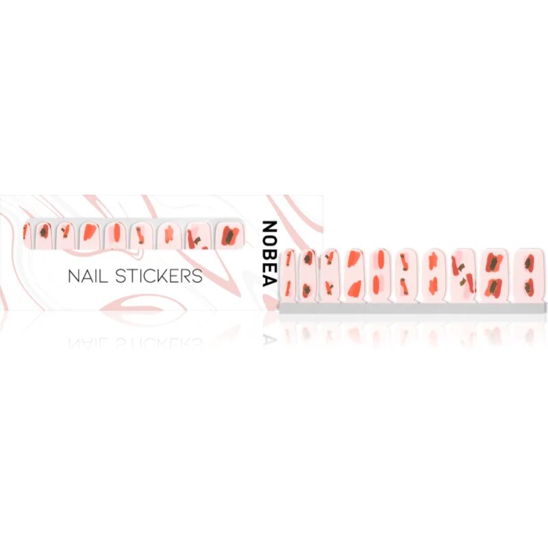 NOBEA Accessories Nail File Стикери за нокти Red & pink 1 бр.