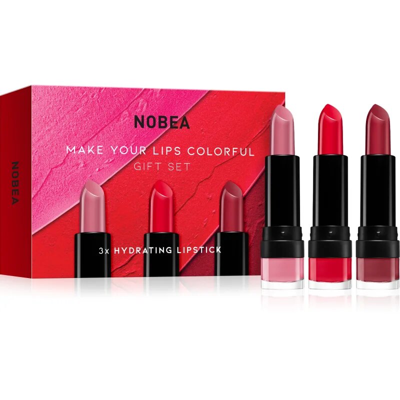 NOBEA Beauty Pleasure Make Your Lips Colorful Gift Set комплект червила подаръчно издание