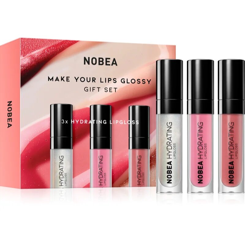NOBEA Beauty Pleasure Make Your Lips Glossy Gift Set комплект гланц за устни подаръчно издание