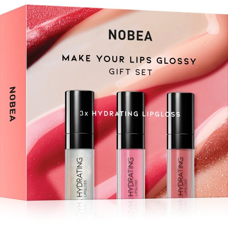 NOBEA Beauty Pleasure Make Your Lips Glossy Gift Set комплект гланц за устни подаръчно издание