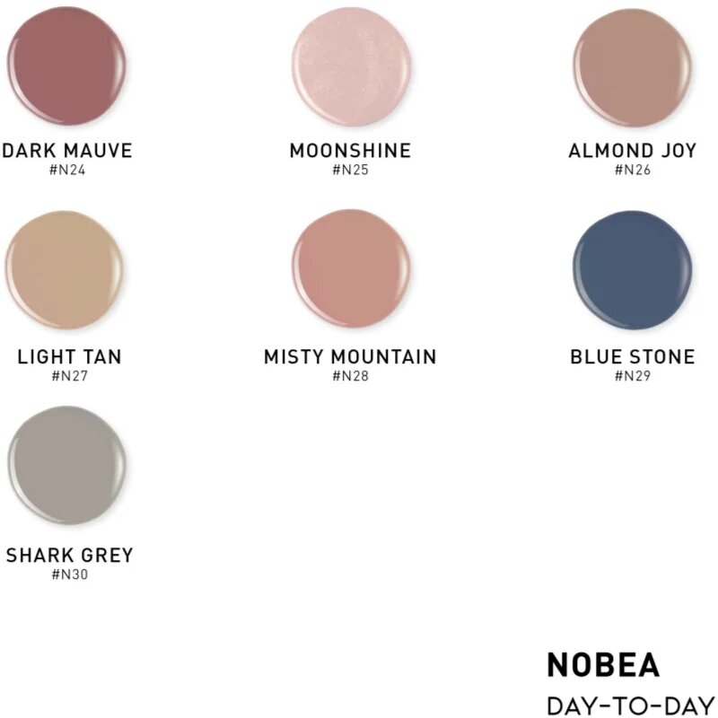 NOBEA Day-to-Day 3-Piece Gel-like Nail Polish set комплект лак за нокти Coffee Time