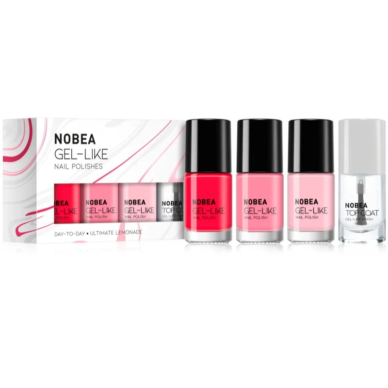 NOBEA Day-to-Day 4-Piece Gel-like Nail Polish set комплект лак за нокти Ultimate Lemonade