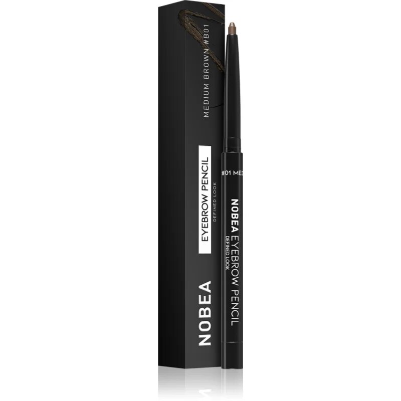 NOBEA Day-to-Day Eyebrow Pencil автоматичен молив за вежди 01 Medium brown 03 гр.