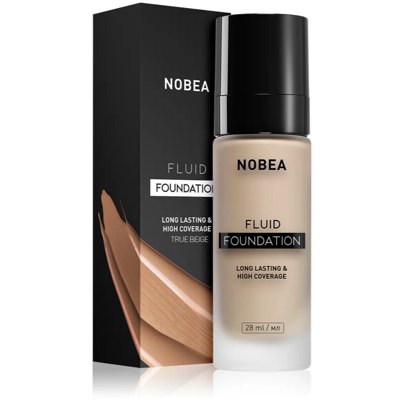NOBEA Day-to-Day Fluid Foundation дълготраен фон дьо тен цвят 06 True beige 28 мл.