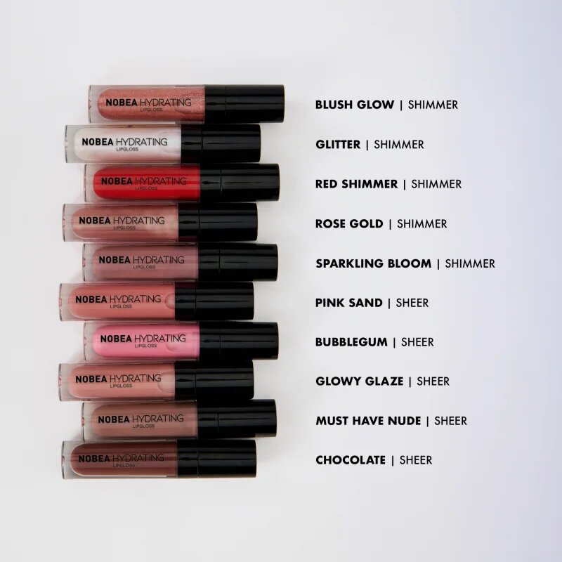 NOBEA Day-to-Day Hydrating Lipgloss хидратиращ блясък за устни Chocolate Mocha 7 мл.