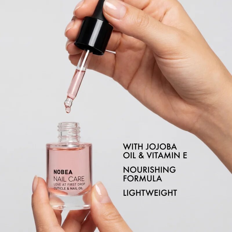 NOBEA Nail Care Love at first drop Cuticle & Nail oil подхранващо масло за нокти и кожичките около ноктите 12 мл.
