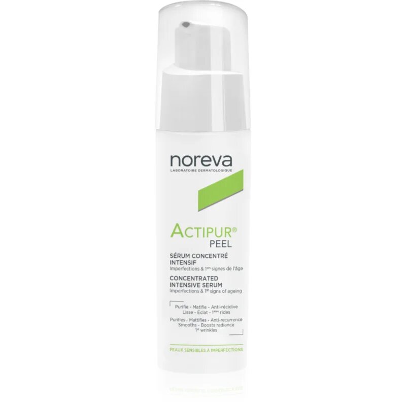 Noreva Actipur Peel Concentrated Intensive Serum ексфолиращ и пилинг серум за чувствителна кожа склонна към акне 30 мл.