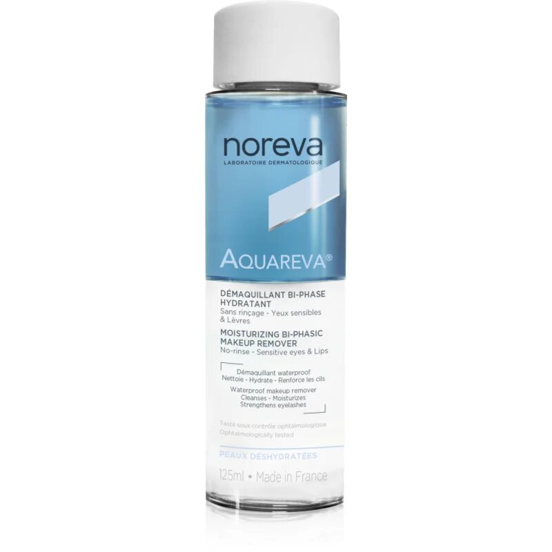 Noreva Aquareva Moisturizing Bi-Phasic Makeup Remover двуфазен продукт за почистване на грим 125 мл.