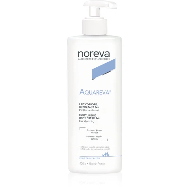 Noreva Aquareva Moisturizing Body Cream 24h подхранващ хидратиращ лосион за тяло 400 мл.
