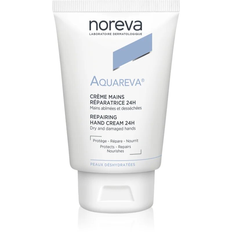 Noreva Aquareva Repairing Hand Cream 24H регенериращ крем за ръце с хидратиращ ефект 50 мл.