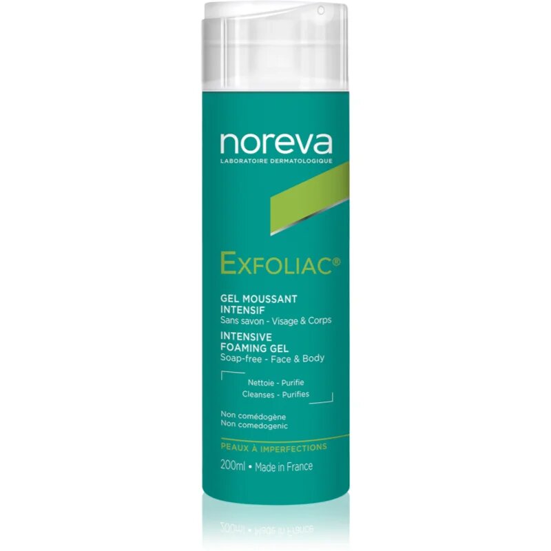 Noreva Exfoliac Intensive Foaming Gel пенлив почистващ гел против несъвършенства на кожата 200 мл.