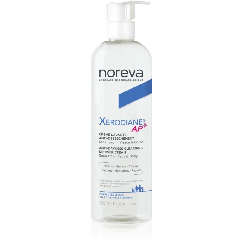 Noreva Xerodiane AP+ Anti-dryness Shower Cream интензивен подхранващ душ крем за чувствителна кожа 500 мл.