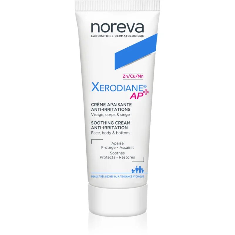 Noreva Xerodiane AP+ Soothing Anti-irritation Cream хидратиращ крем за намаляване на раздразненията 40 мл.