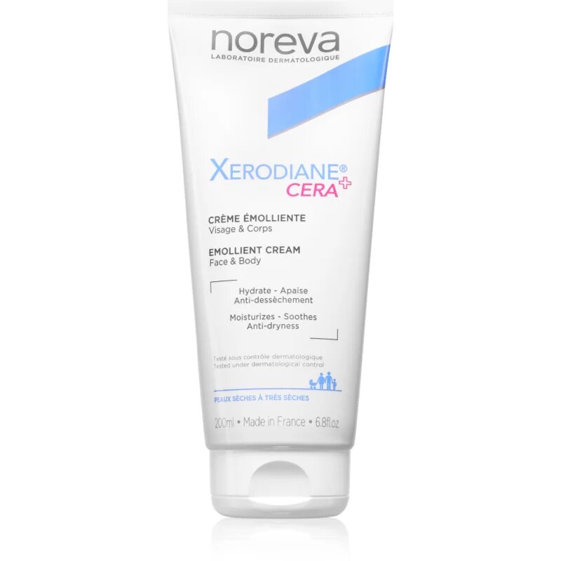 Noreva Xerodiane® Cera Emollient Cream подхранващ крем за много суха кожа 200 мл.