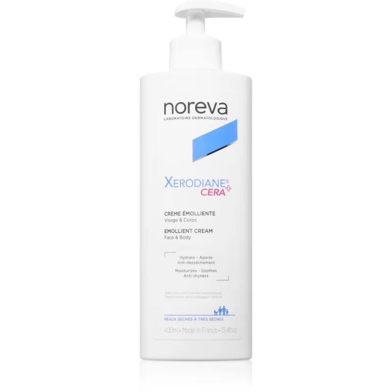 Noreva Xerodiane® Cera Emollient Cream подхранващ крем за много суха кожа 400 мл.
