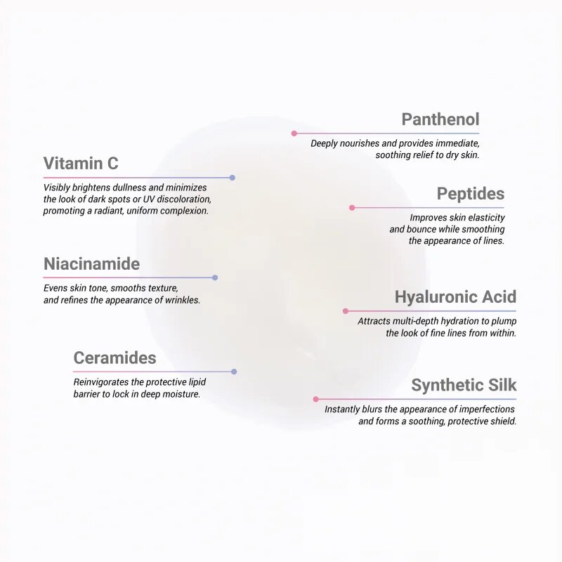 Notino Anti-Aging Cream with Peptides Vitamin C Ceramides Hyaluronic Acid Niacinamide & Pantheno дневен и нощен крем против стареене на кожата 50