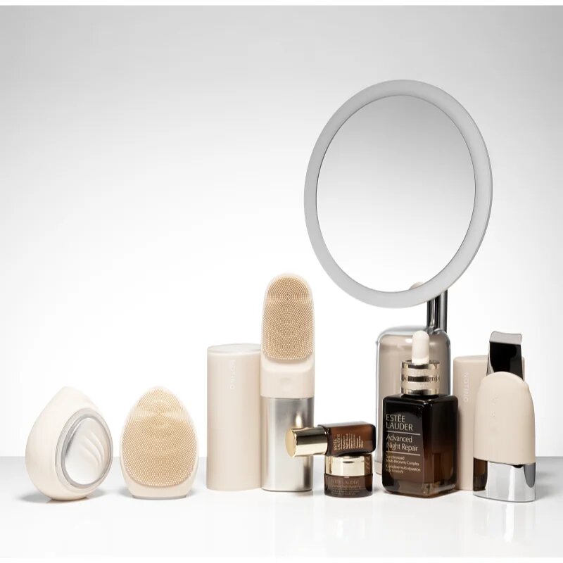 Notino Beauty Electro Collection Facial cleansing brush and heating eye massager почистваща четка за лице и масажен уред за очи със заграяваща функция