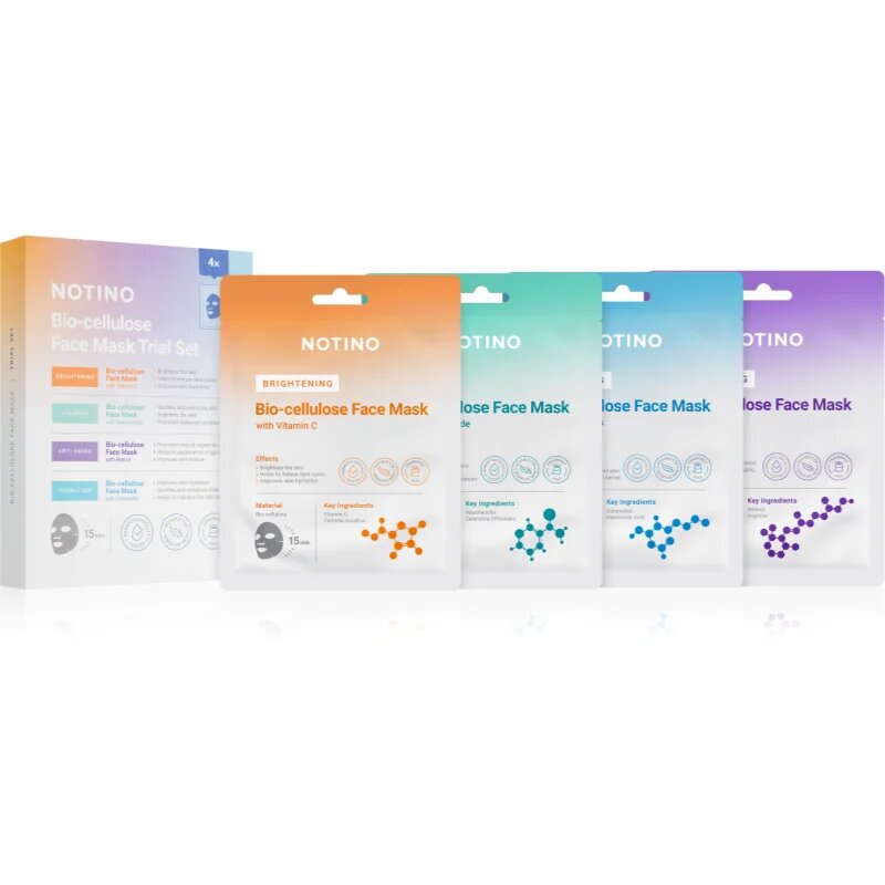 Notino Bio-cellulose Face Mask Trial Set комплект платнени маски
