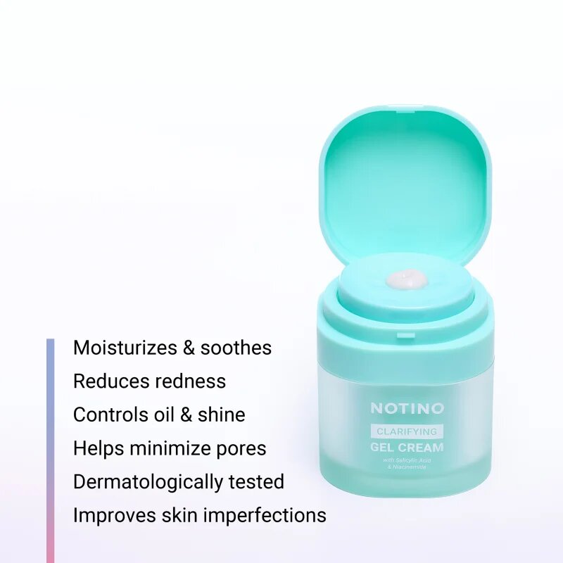 Notino Clarifying Gel Cream with Salicylic Acid and Niacinamide нежно почистващ гел крем със салицилова киселина и ниацинамид 50 мл.