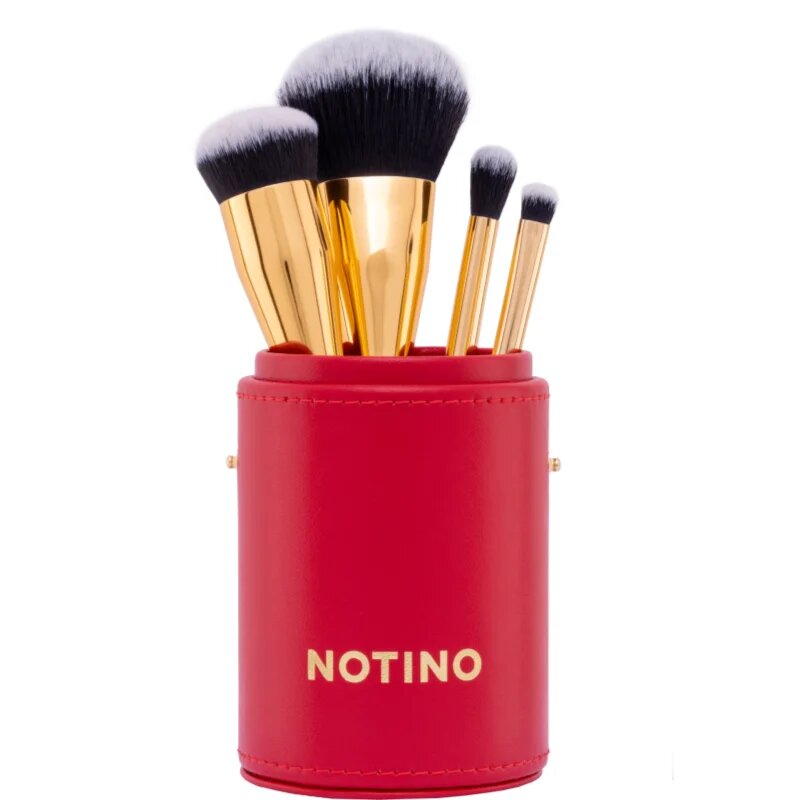 Notino Gift Set Make-up Brushes and Sponge Gift Set комплкет четки с калъф