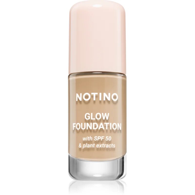 Notino Glow Foundation With SPF 50 & Plant Extracts озаряващ фон дьо тен SPF 50 02 Light Warm 30 мл.