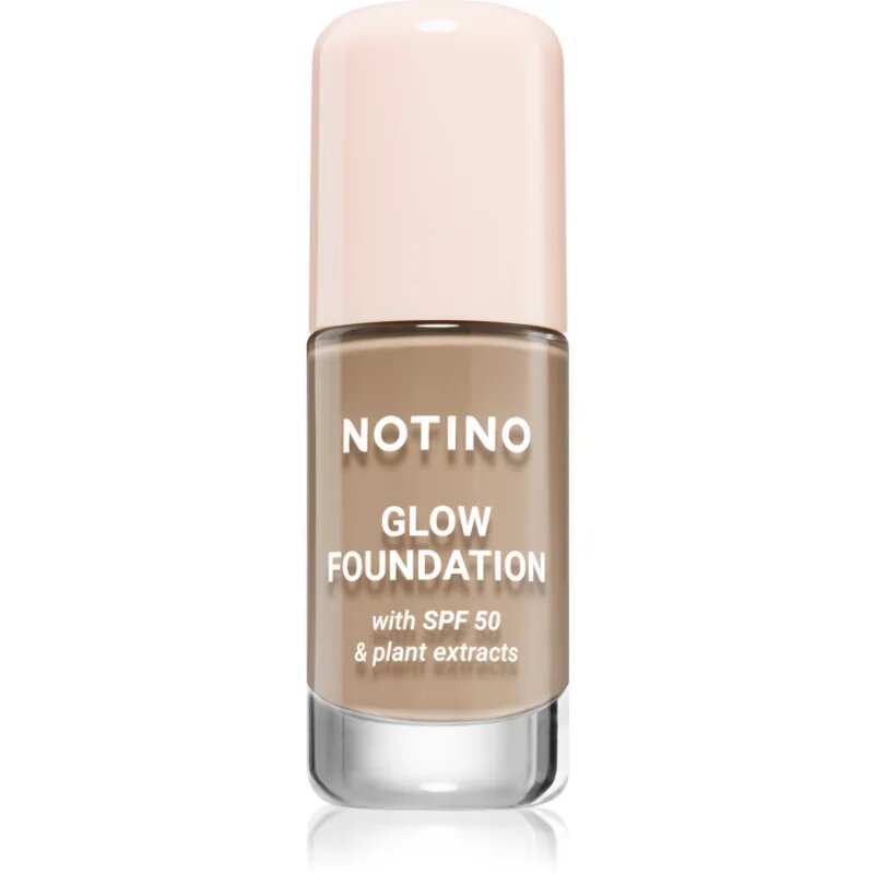 Notino Glow Foundation With SPF 50 & Plant Extracts озаряващ фон дьо тен SPF 50 03 Light Warm 30 мл.