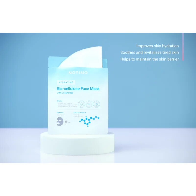 Notino Hydrating Bio-Cellulose Face Mask with Ceramides хидратираща платнена маска 25 гр.