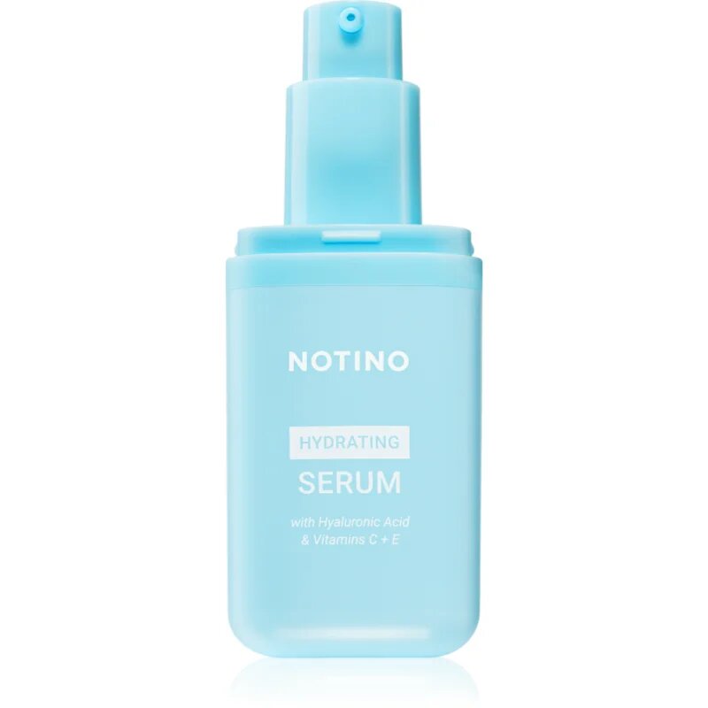 Notino Hydrating Serum with Hyaluronic Acid & Vitamins C + E хидратиращ серум за освежаване и изглаждане на кожата 30 мл.