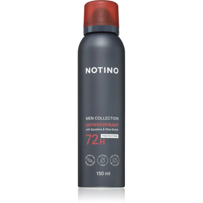 Notino Men Collection Antiperspirant 72h with Squalane & Shea Butter антиперспирант спрей за мъже 150 мл.