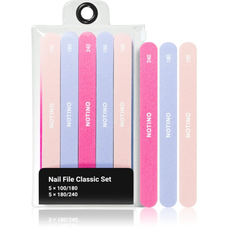 Notino Nail File Classic Set 100/180x5 180/240x5 комплект пили за нокти
