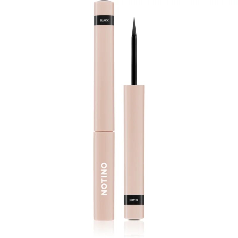Notino Serum-Infused Lifeproof Eyeliner течна очна линия с активни вещества за растеж на мигли 01 Black 1.7 мл.
