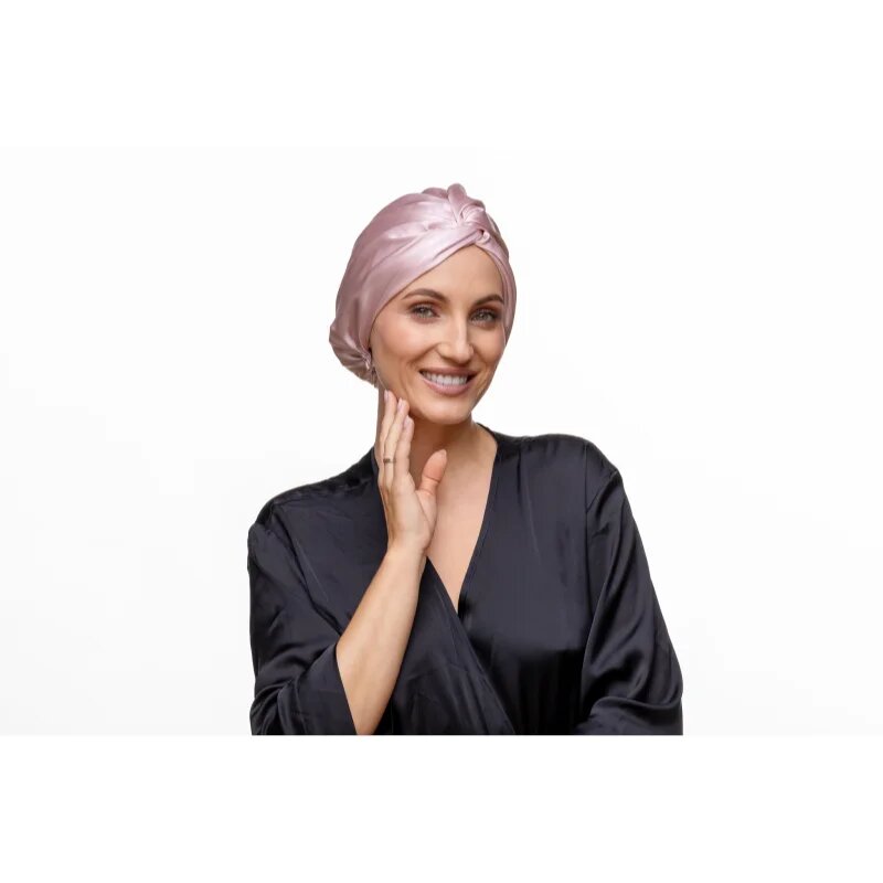 Notino Silk Collection Hair wrap копринен тюрбан за коса Pink 1 бр.