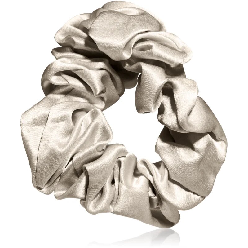 Notino Silk Collection Large scrunchie копринен ластик за коса Cream 1 бр.