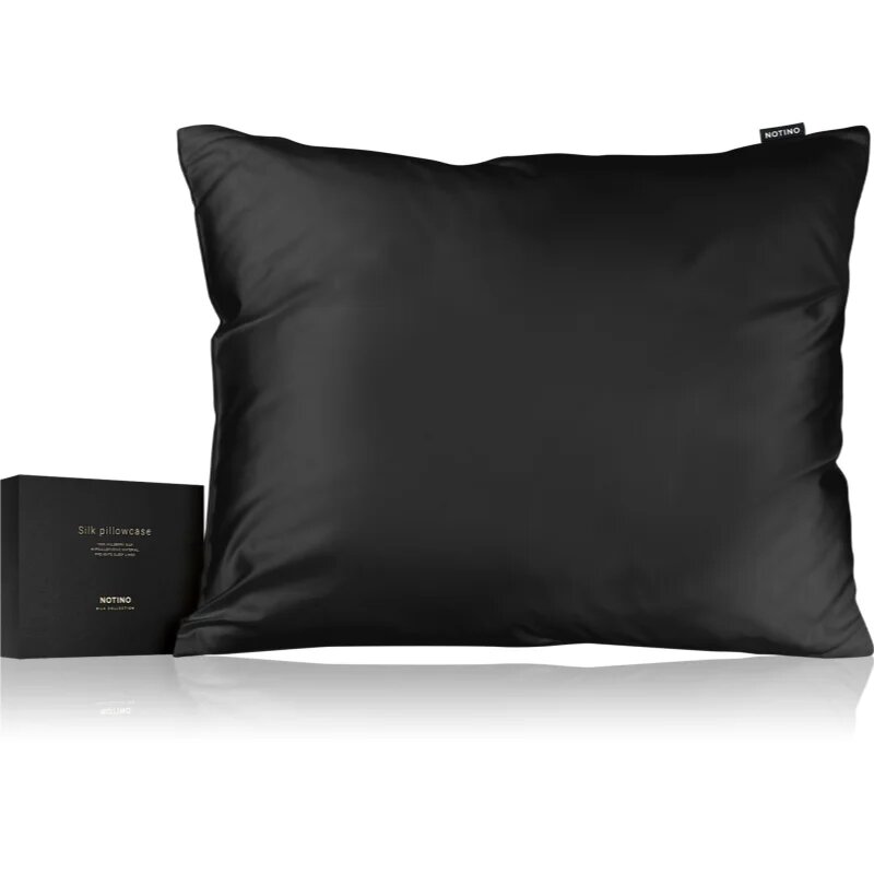 Notino Silk Collection Pillowcase копринена калъфка за възглавница Black 50x60 см