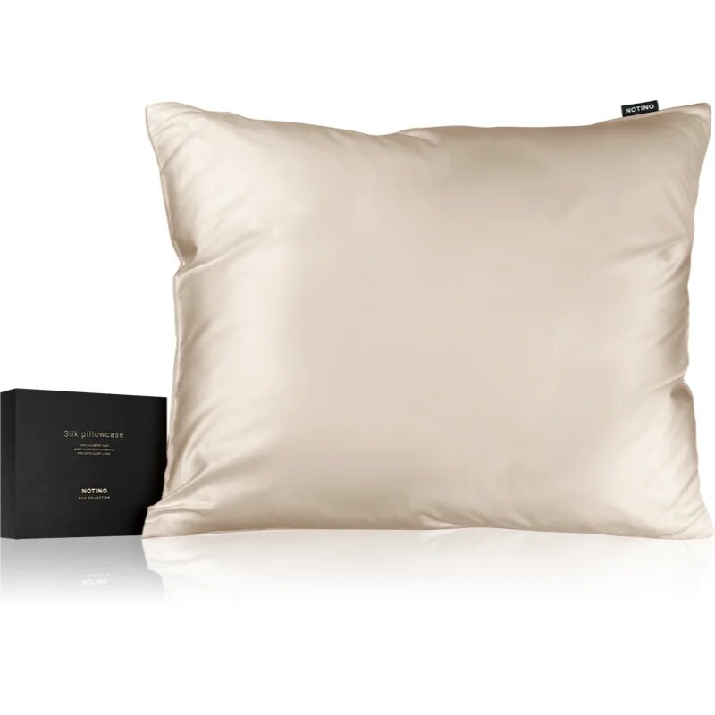 Notino Silk Collection Pillowcase копринена калъфка за възглавница Cream 50x60 см