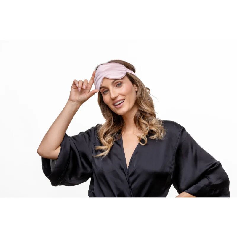 Notino Silk Collection Sleeping mask & Scrunchies Set подаръчен комплект цвят Pink