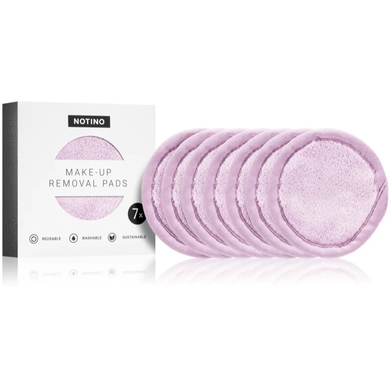 Notino Spa Collection Make-up removal pads тампони за почистване на грим цвят Lilac 7 бр.